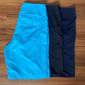 OAKLEY 3 Board Shorts Lot sz 30 - Blue Navy Black - Swim Bathing Boardshorts